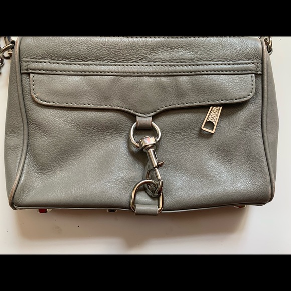 Rebecca Minkoff mini MAC grey leather crossbody - Picture 8 of 16